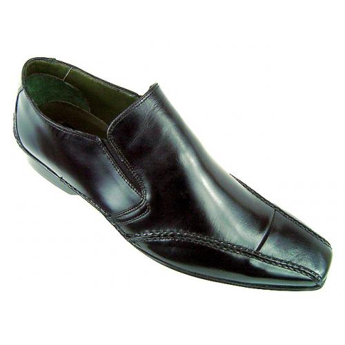 Steeple Gate "Impulse" Black Genuine Leather Shoes S22201